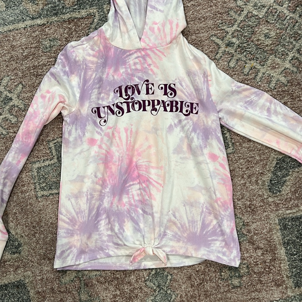 SO Tie-Dye Hoodie - Pink and Purple